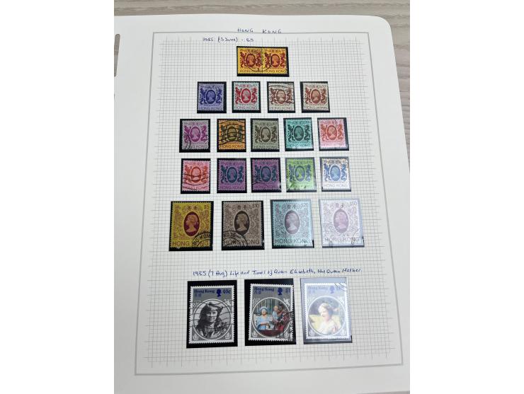 holding on album pages, better including QV used stamp to 96c, KGV Silver Jubilee, KGVI Silver Wedding, etc. Large quantity. 